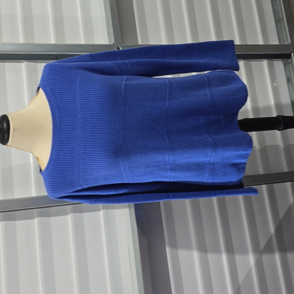 Talbots Blue Long Sleeve Top Size Large